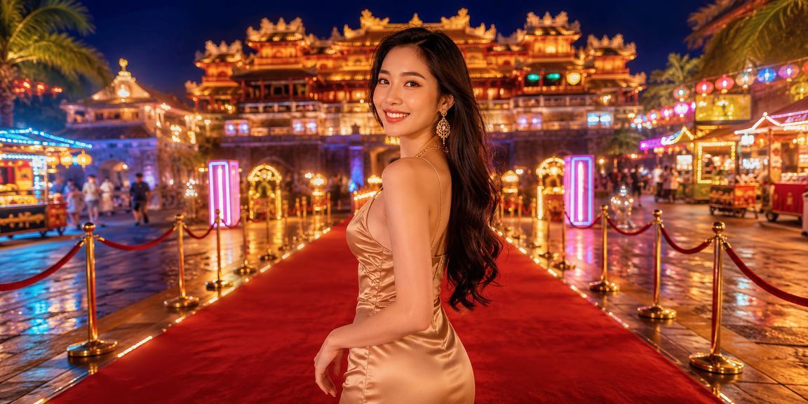 Người dùng trải nghiệm cá cược và tiền thưởng tại chợ đêm Huế